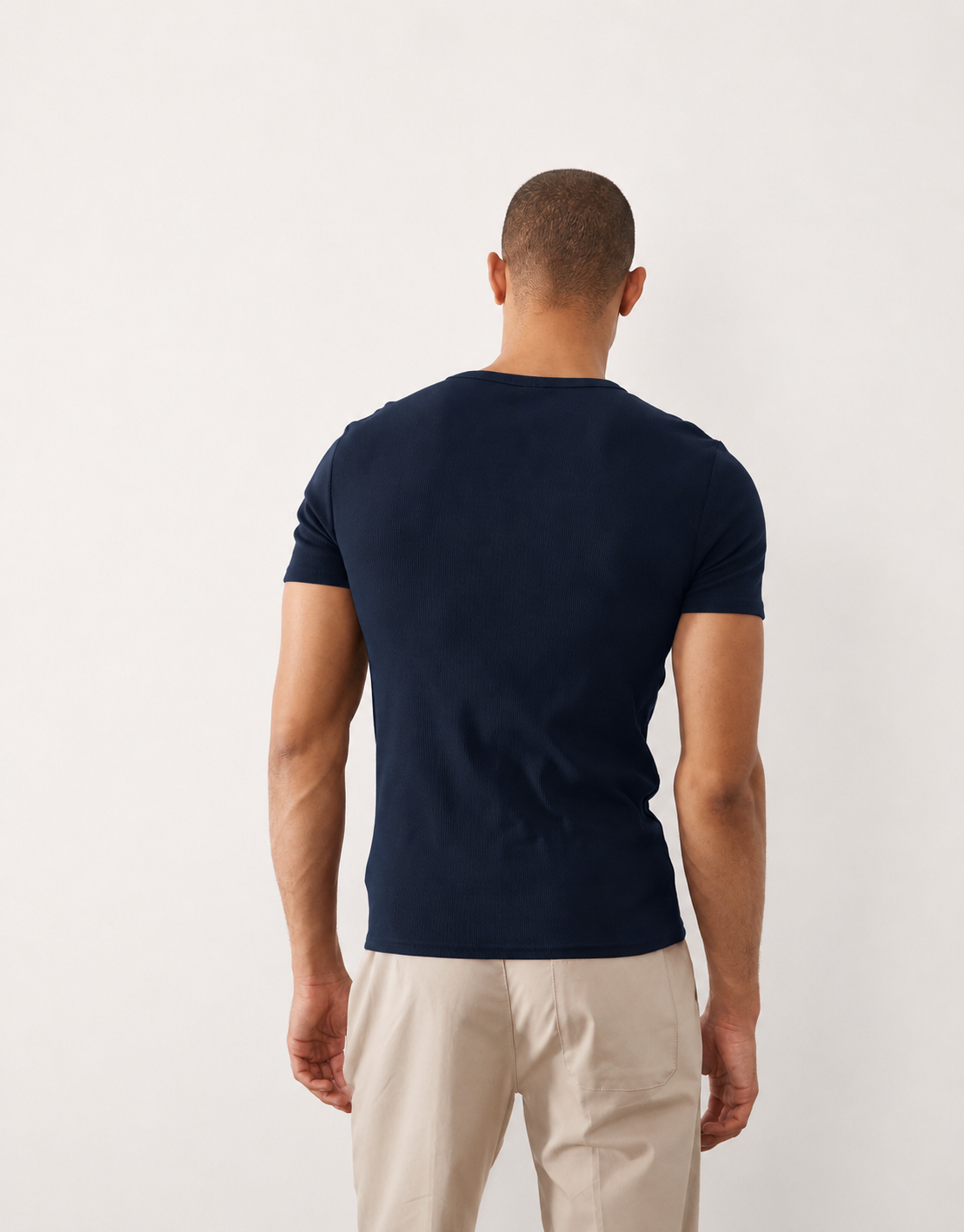 KESINGTON HENLEY MUSCLE TEE - MIDNIGHT