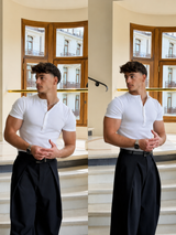 BUNDLE PACK - KESINGTON HENLEY MUSCLE TEE - (BLACK & WHITE)
