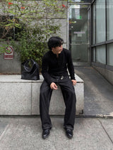 KESINGTON HENLEY TEE (FULL SLEEVE) - BLACK