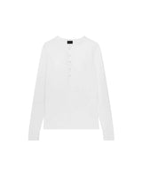 KESINGTON HENLEY TEE (FULL SLEEVE) - WHITE