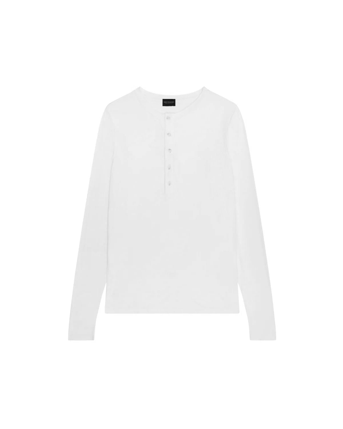 KESINGTON HENLEY TEE (FULL SLEEVE) - WHITE