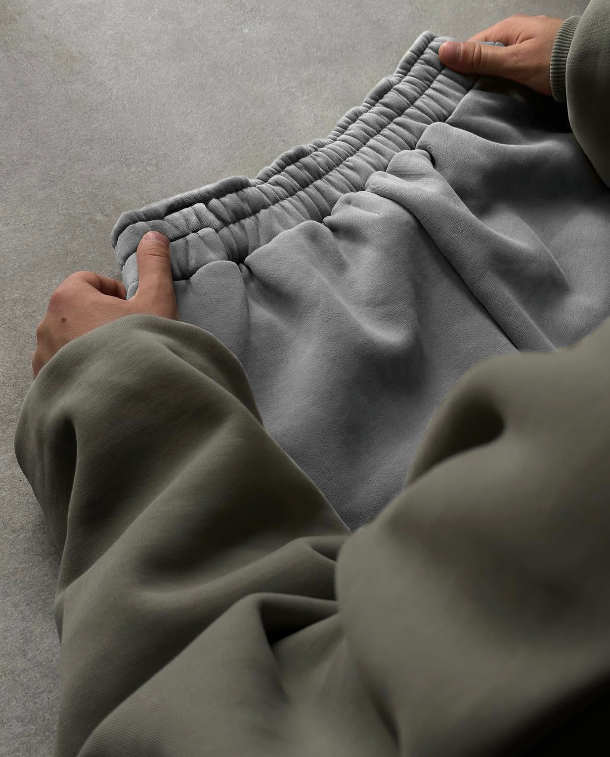 Baggy Bootcut Sweatpants - Faded Oatmeal