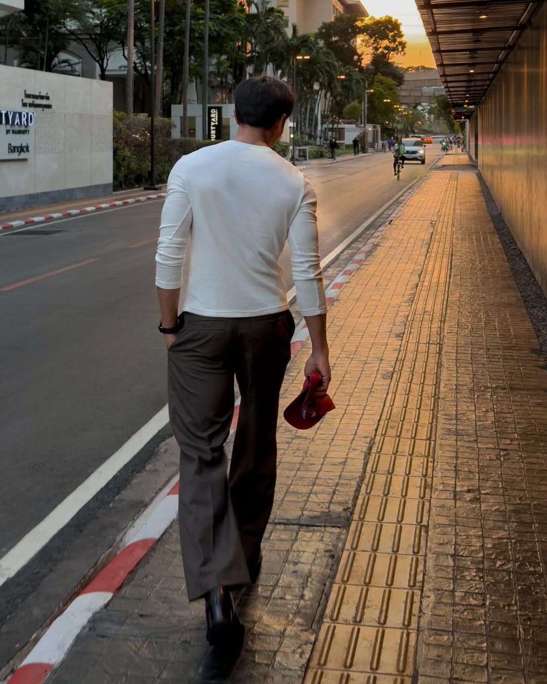 KESINGTON HENLEY TEE (FULL SLEEVE) - WHITE