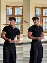 BUNDLE PACK - KESINGTON HENLEY MUSCLE TEE - (BLACK & MIDNIGHT)