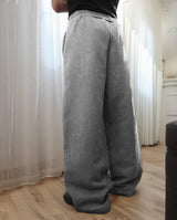Baggy Bootcut Sweatpants - Seagull Gray