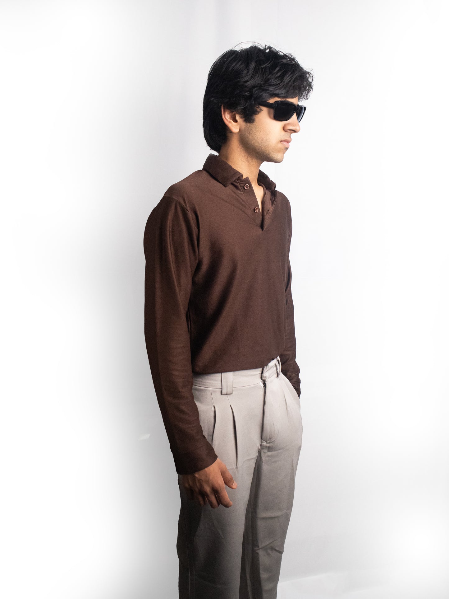 Kensington Polo - Moss Brown