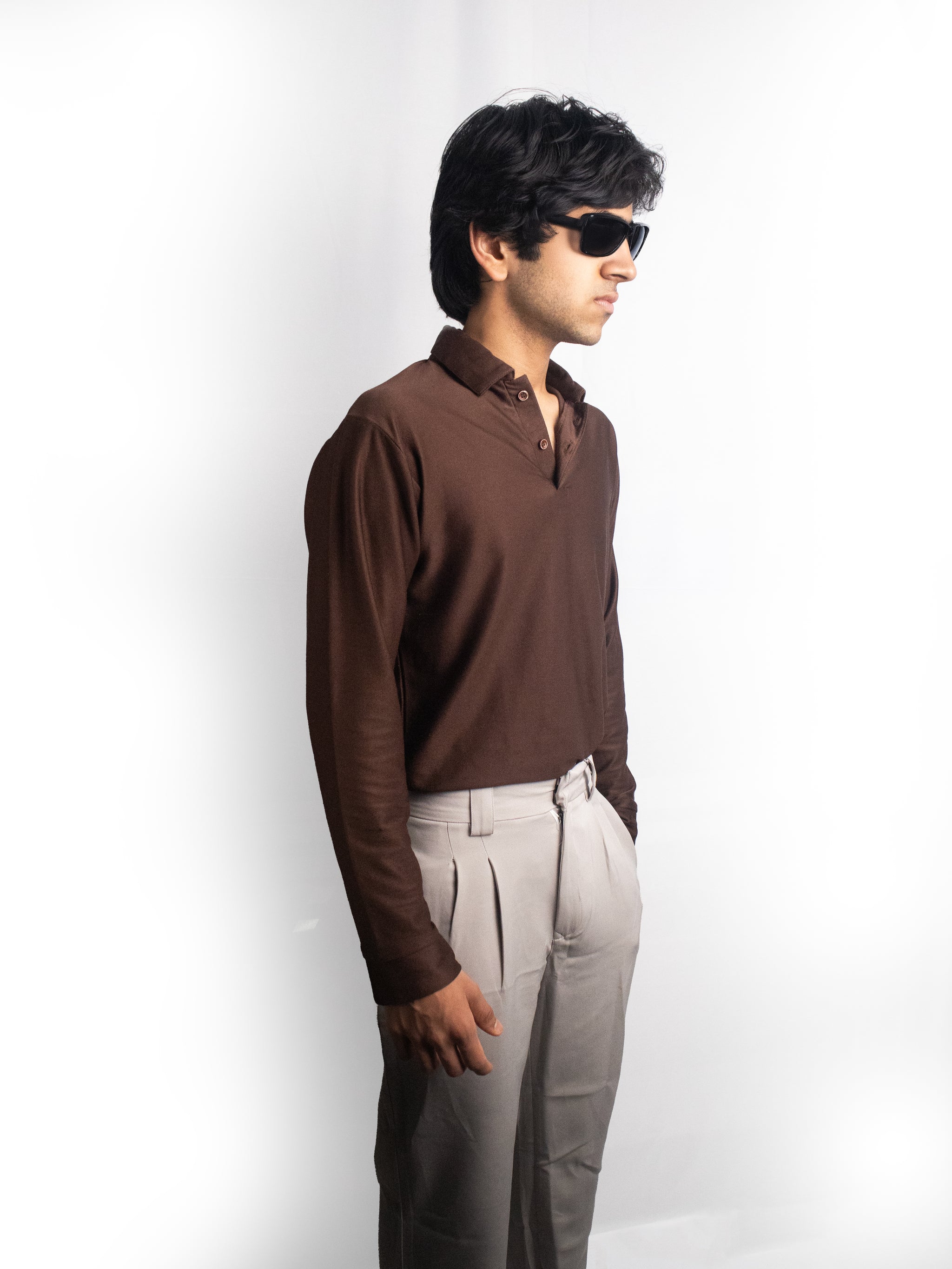 Kensington Polo - Moss Brown