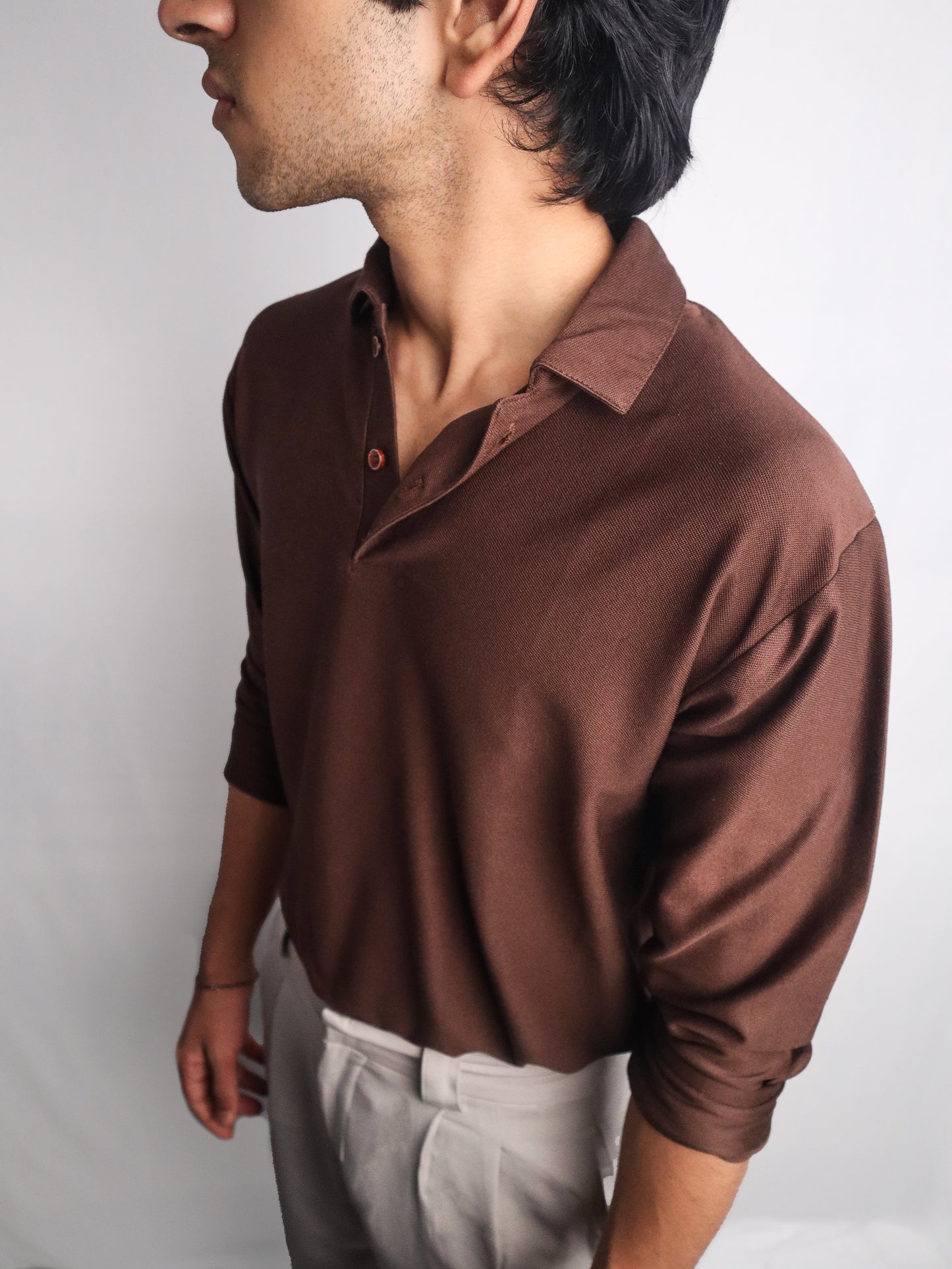 Kensington Polo - Moss Brown