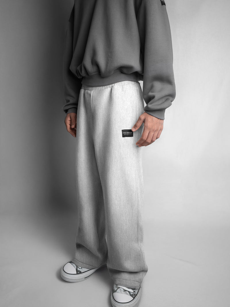 BAGGY BOOTCUT SWEATPANTS - SEAGULL GRAY
