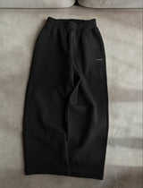 Baggy Bootcut Sweatpants - Black