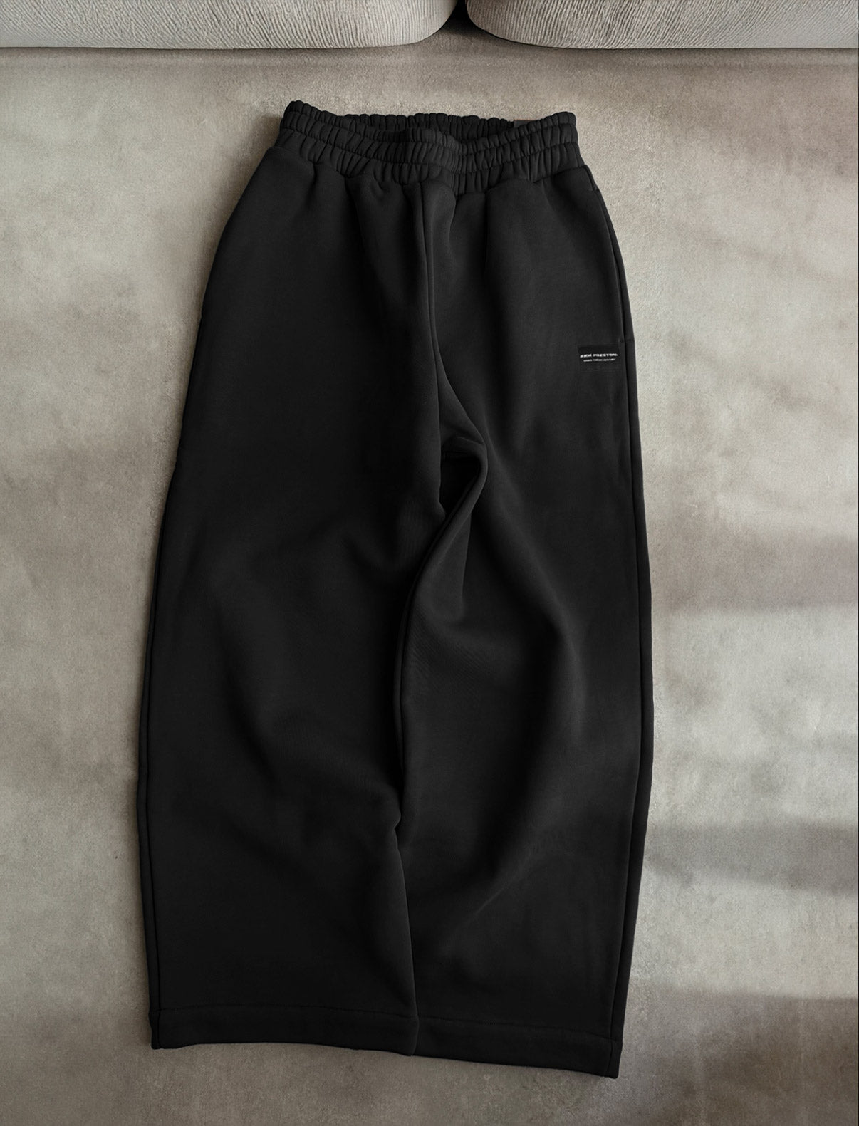 Baggy Bootcut Sweatpants - Black