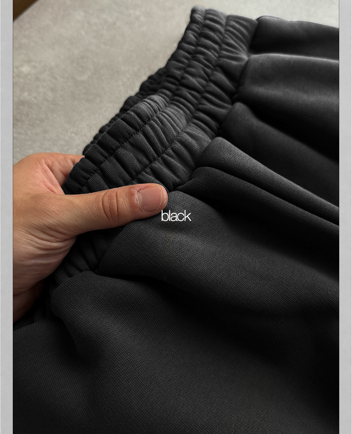 Baggy Sweatpants - Raven Black