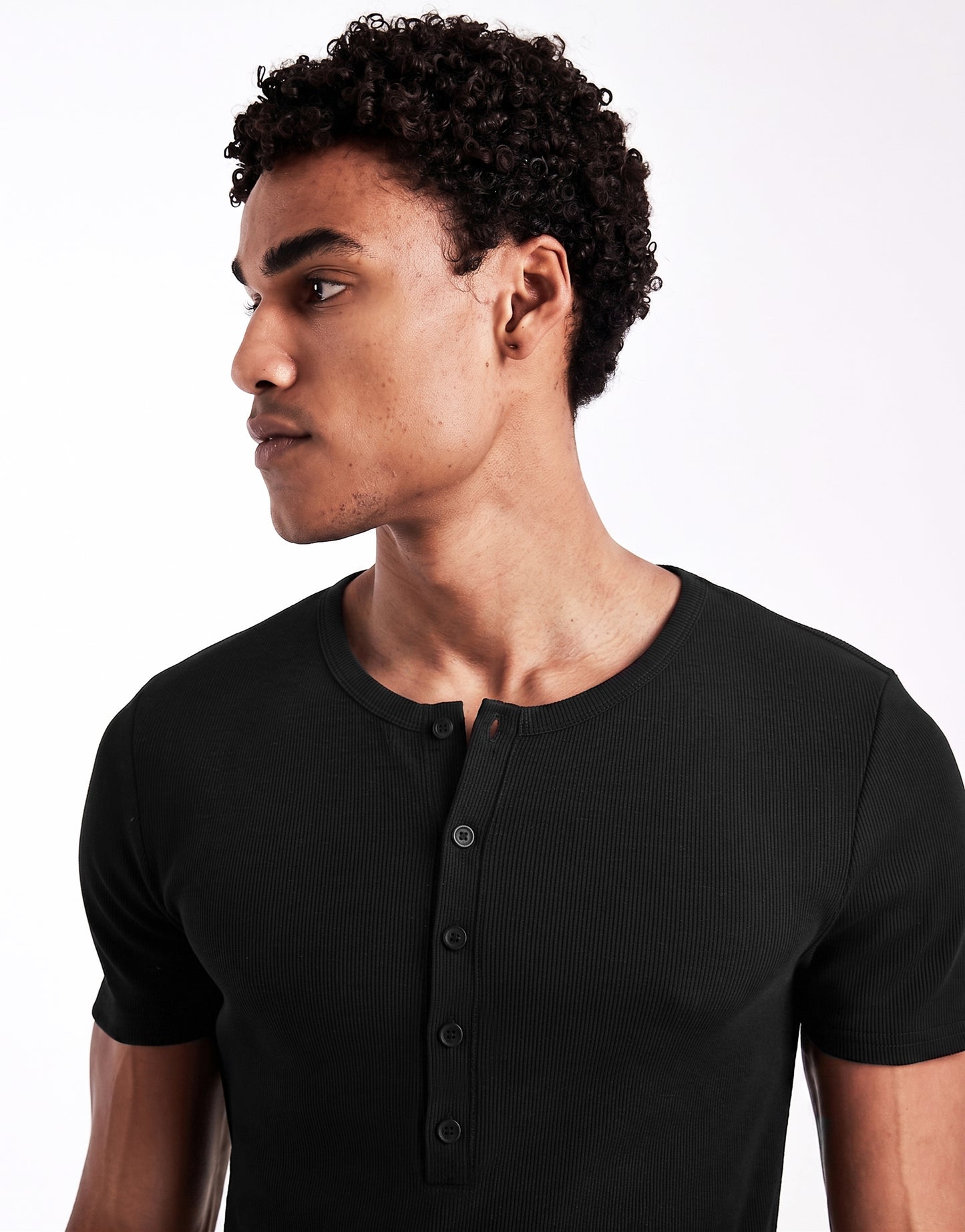 BUNDLE PACK - KESINGTON HENLEY MUSCLE TEE - (BLACK & WHITE)